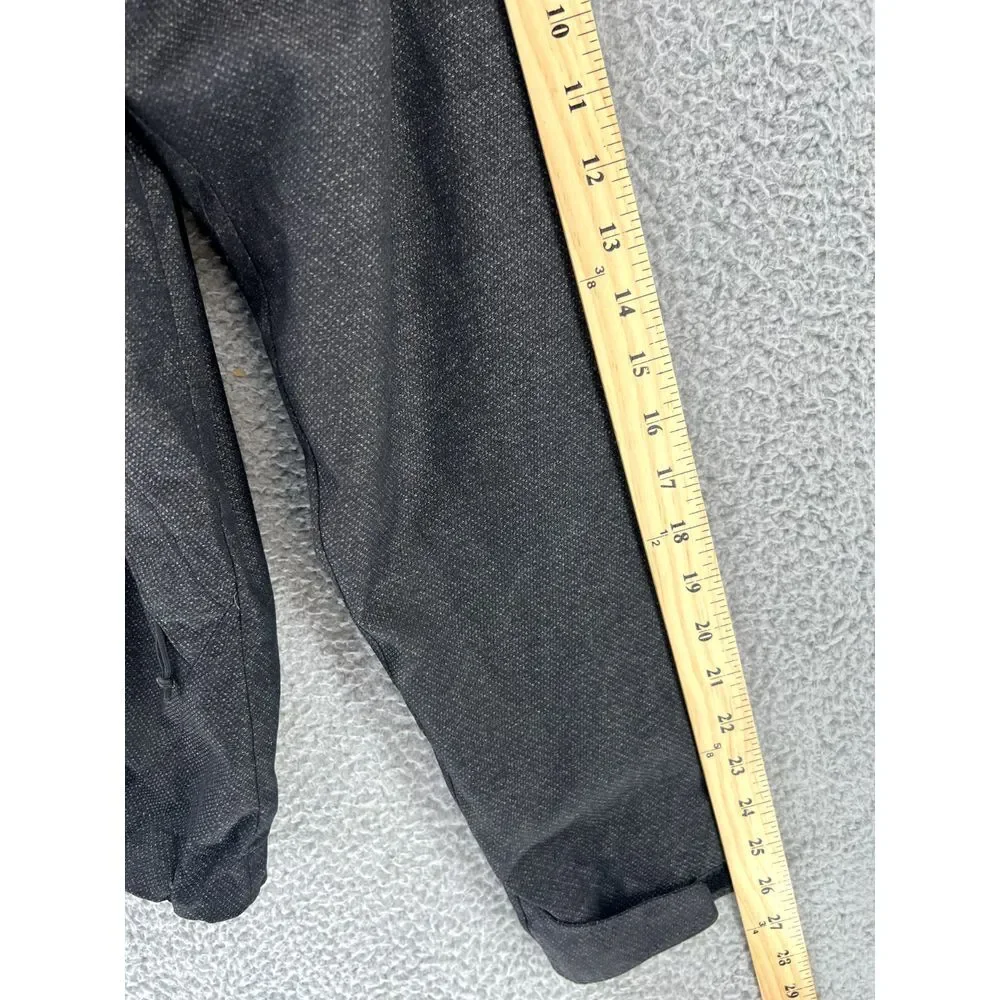 THE NORTH FACE Hoodie Jacket Mens Size S/P Full Zip‎ Black Leather Patch Logo